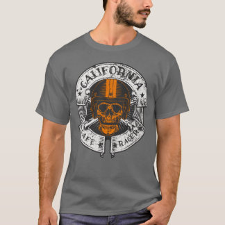 T-shirt Cadeau de pilote de moto Cafe Racer Californie