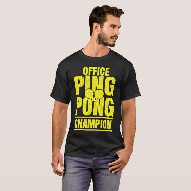 T-shirt Cadeau de ping-pong pour des champions de (Devant entier)