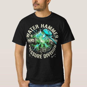 T-shirt Cadeau de plombier Division de la pression du coup