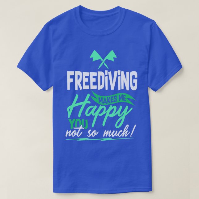 T-shirt Cadeau de plongée libre (Design devant)