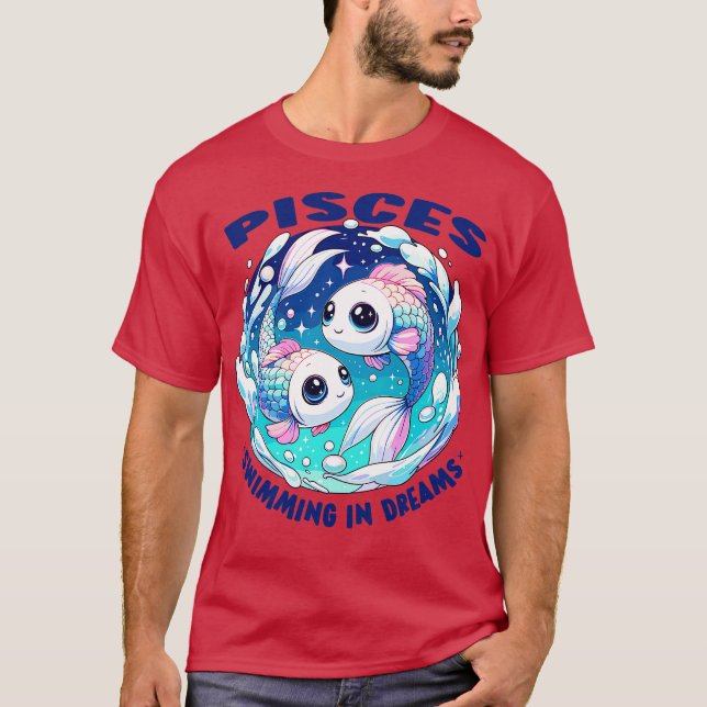 T-shirt Cadeau de poisson Koi céleste Poissons (Devant)