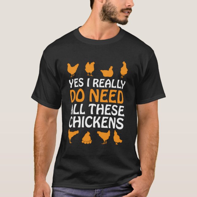 T-shirt Cadeau de poulet Funny Farmers de poulet Louvain C (Devant)