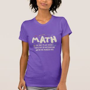T-shirt Cadeau de professeur de mathématiques Mathématique