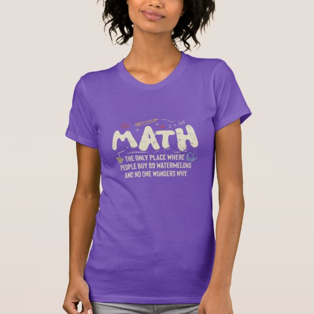 T-shirt Cadeau de professeur de mathématiques Mathématique (Devant)