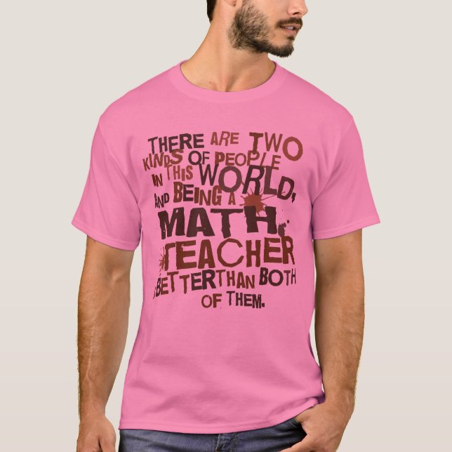 T-shirt Cadeau de professeur de maths (Devant)