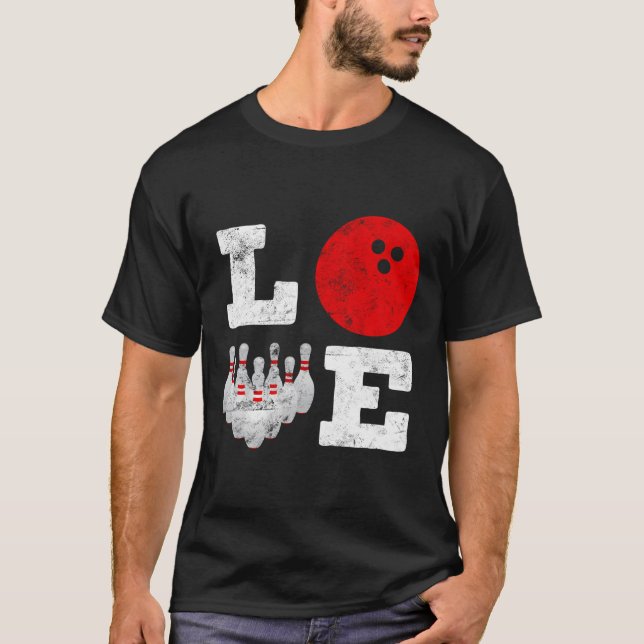 T-shirt Cadeau de quille de bowling pour quilleur Graphiqu (Devant)