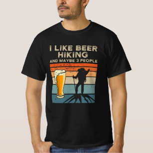 T-shirt Cadeau de randonnée à la bière randonnée