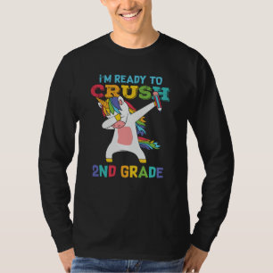 T-shirt Cadeau de rentrée pour élève de 2e année licorne