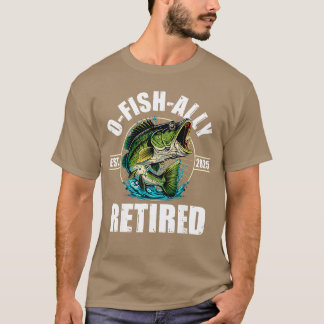 T-shirt Cadeau de retraite de pêcheur OFishAlly Retraité