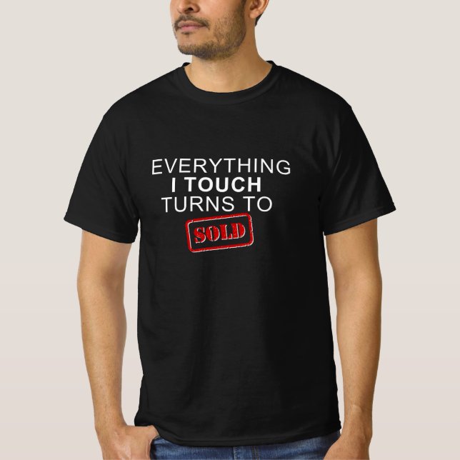 T-shirt Cadeau de réussite pour agent immobilier (Devant)