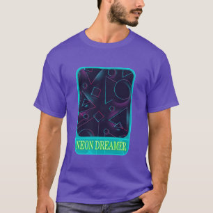 T-shirt Cadeau de rêve néon géométrique pour les amateurs