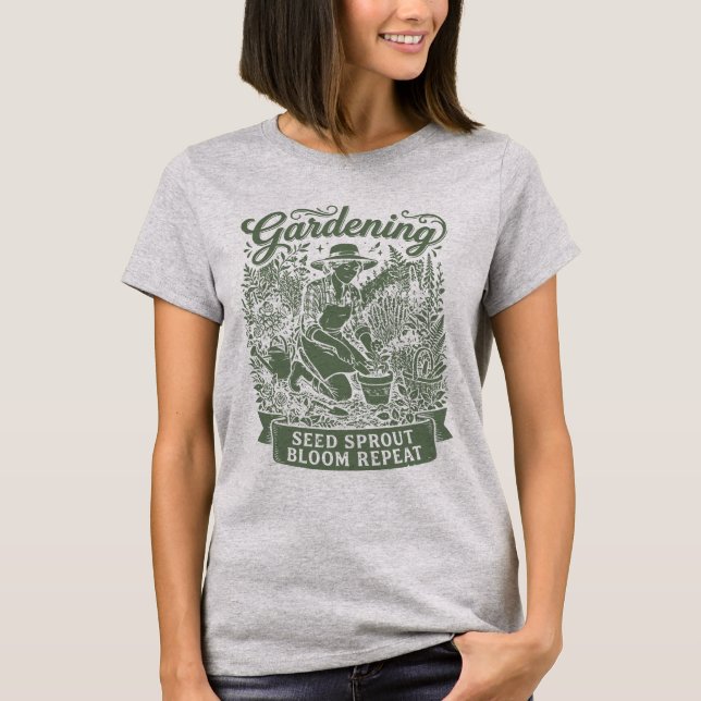 T-shirt Cadeau de semence de jardinier cool pour (Devant)