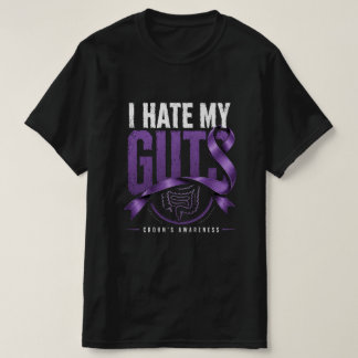 T-shirt Cadeau de sensibilisation à Crohn drôle Je déteste