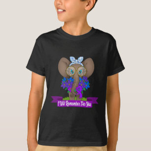 T-shirt Cadeau de sensibilisation à l'éléphant mignon Heim