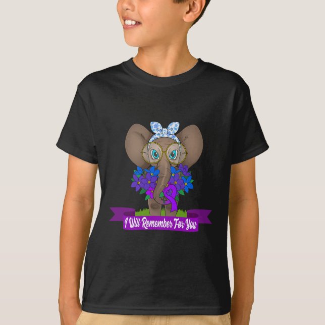 T-shirt Cadeau de sensibilisation à l'éléphant mignon Heim (Devant)