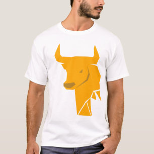T-shirt Cadeau de Signe du Zodiaque Taureau Jaune Gras