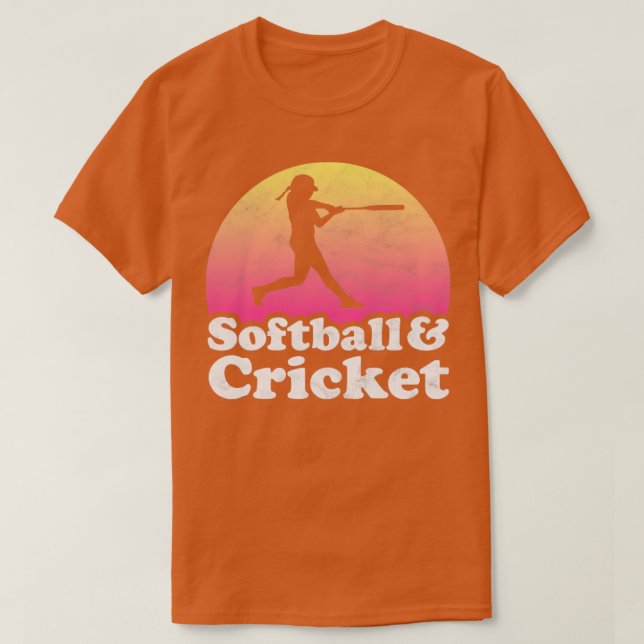 T-shirt Cadeau de softball et de cricket pour le fan de so (Design devant)
