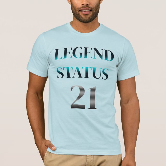 T-shirt Cadeau de style et de design pour les 21 ans avec  (Devant)