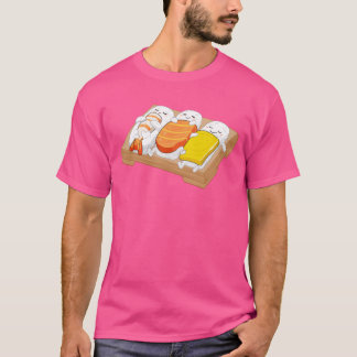 T-shirt Cadeau de sushi dormant Amour Roulés de sushi Nour