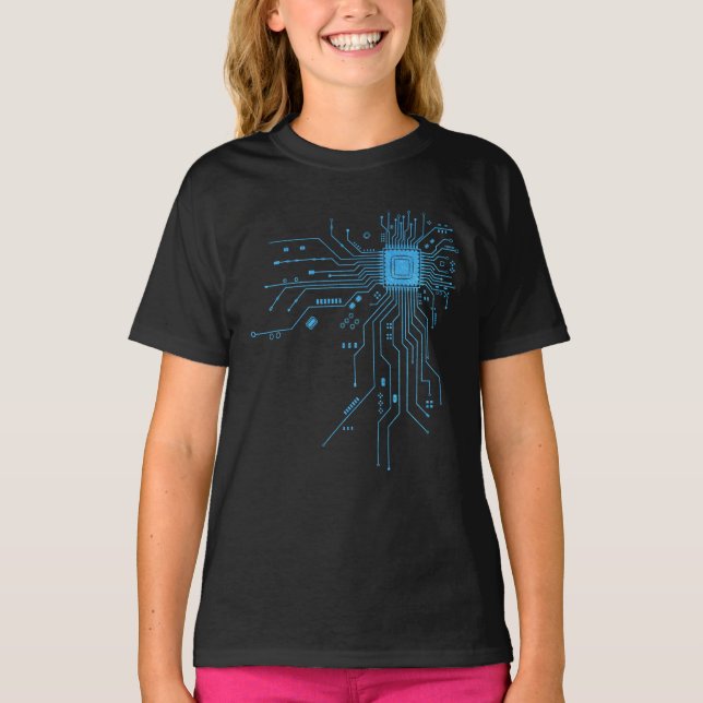T-shirt Cadeau de technologie de conception de circuit de  (Devant)