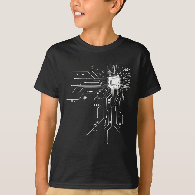 T-shirt Cadeau de technologie de conception de circuit de  (Devant)