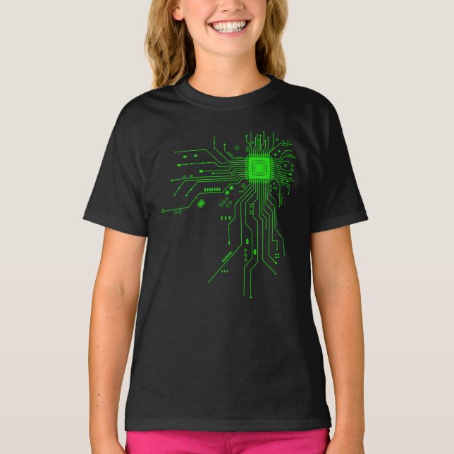 T-shirt Cadeau de technologie de conception de circuit de  (Devant)