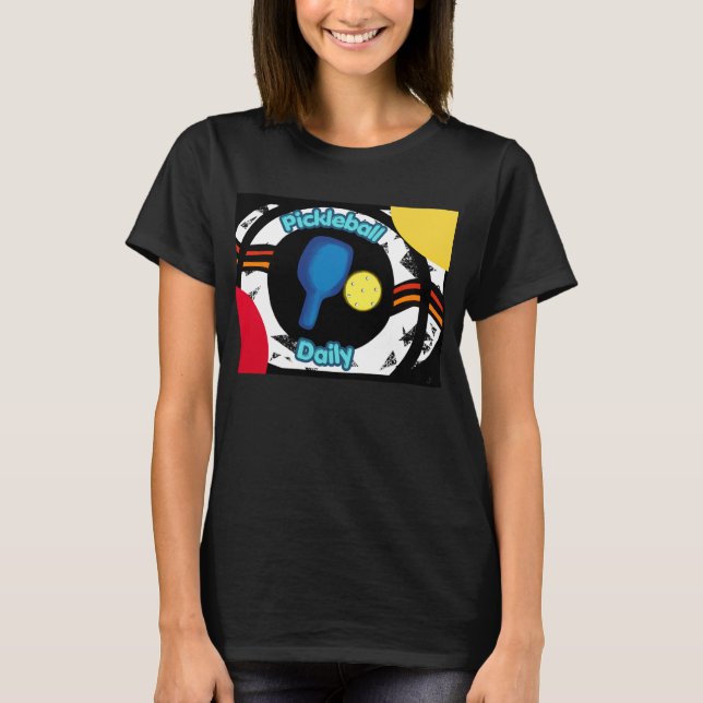 T-shirt Cadeau de tee pour raquette de pickleball (Devant)