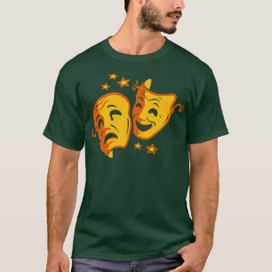 T-shirt Cadeau de théâtre Masque de visage Broadway