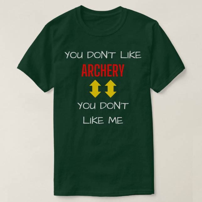 T-shirt Cadeau de tir à l'arc (Design devant)