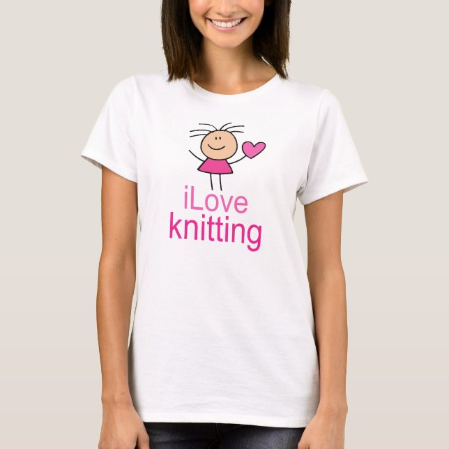 T-shirt cadeau de tricot d'iLove (Devant)