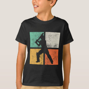 T-shirt Cadeau de Tsman de cricket Joueur d'entraîneur Rét