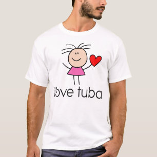T-shirt cadeau de tuba d'iLove