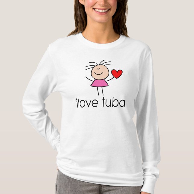 T-shirt cadeau de tuba d'iLove (Devant)