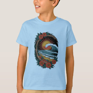T-shirt Cadeau de vacances au coucher du soleil pour amate