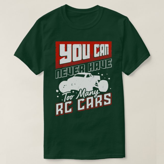 T-shirt Cadeau de voiture de course RC Radio télécommandé (Design devant)