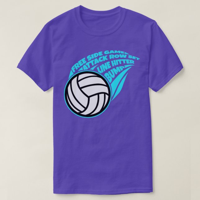 T-shirt Cadeau de volleyball cool Imprimer Volleyball Team (Design devant)