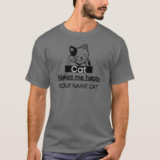 T-shirt cadeau de votre chat, le chat me rend heureux