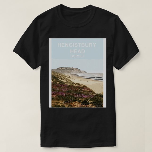 T-shirt Cadeau de voyage Hengistbury Head Dorset (Design devant)