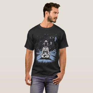 T-shirt Cadeau de yoga galaxie astronaute méditation cosmi
