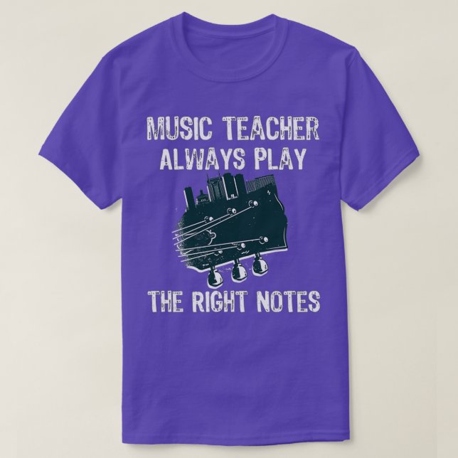 T-shirt Cadeau d'éducation musicale pour professeur de mus (Design devant)
