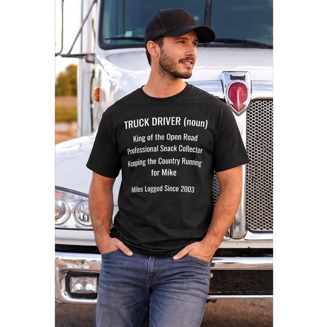 T-shirt Cadeau Définition de Conducteur de Camion  (Créateur téléchargé)