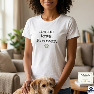 T-shirt Cadeau d'empreinte de patte pour amour de refuge d