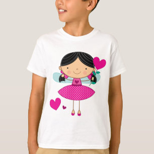 T-shirt Cadeau d'enfant de filles de Valentines