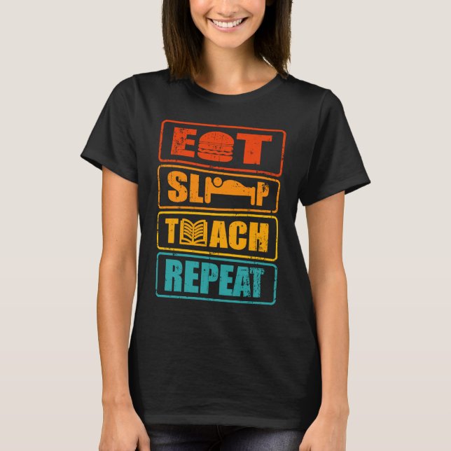 T-shirt cadeau d'enseignant d'école de mathématiques et d' (Devant)