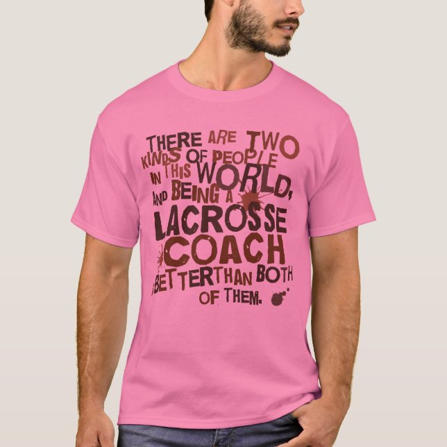T-shirt Cadeau d'entraîneur de lacrosse (Devant)