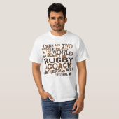 T-shirt Cadeau d'entraîneur de rugby (Devant entier)
