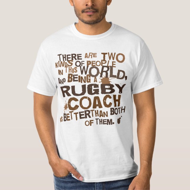 T-shirt Cadeau d'entraîneur de rugby (Devant)