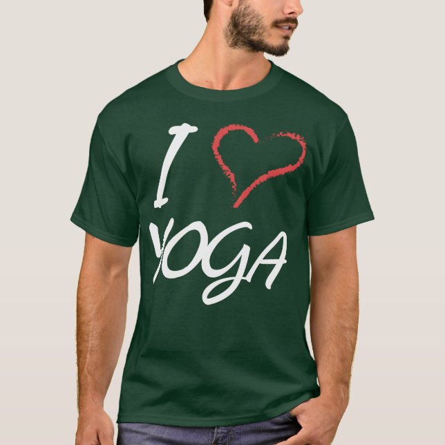 T-shirt Cadeau DESIGNI J'aime Yoga (Devant)