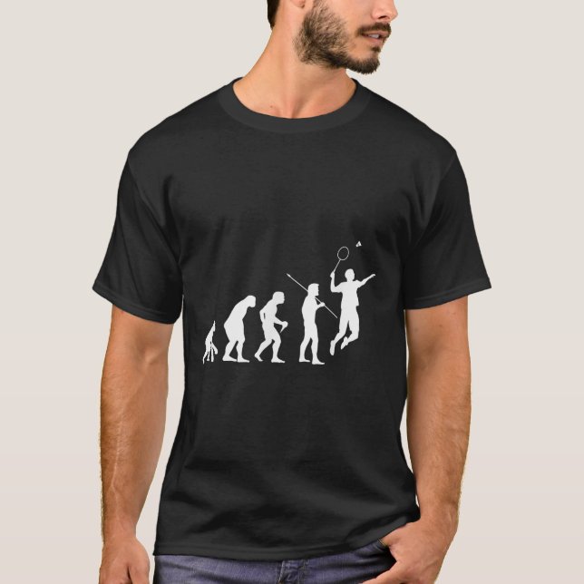 T-shirt Cadeau d'évolution pour joueur de badminton pour t (Devant)