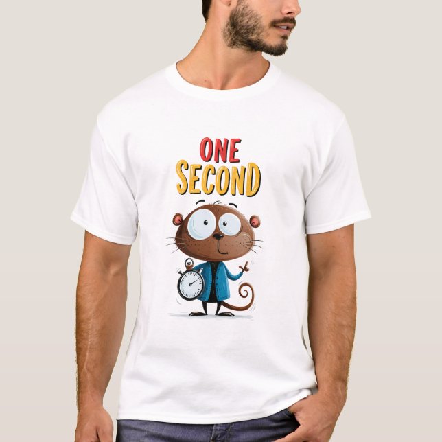 T-shirt Cadeau d'humour de bureau de singe drôle d'une sec (Devant)